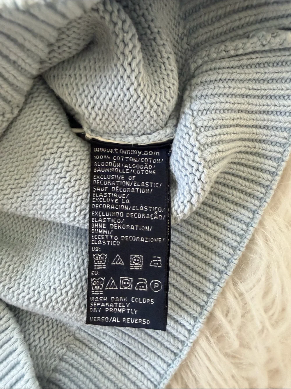Tommy Hilfiger Pale Blue Crewneck Sweater